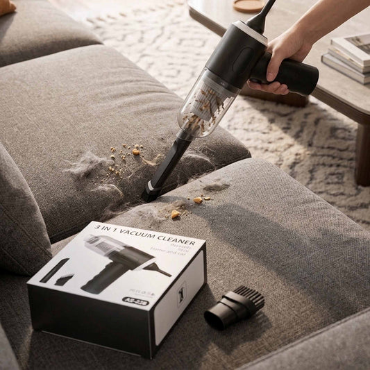 3-in-1 Portable Mini Vacuum Cleaner & Air Duster | Home & Car