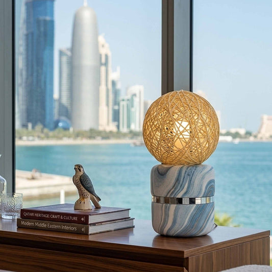 3D Moon Lamp – LED Night Light with Wooden Base | Warm White Decorative Bedside Lamp