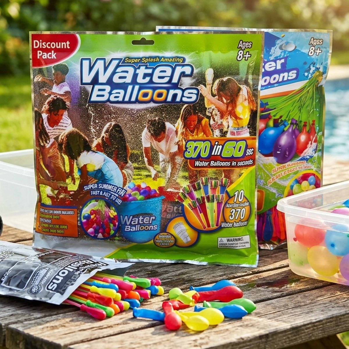 Fast-Fill Water Balloons – 10 pack Balloons Self-sealing Water Balloons
