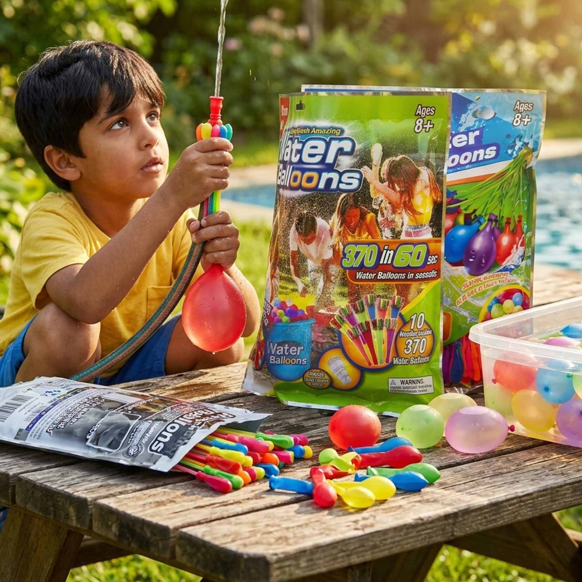 Fast-Fill Water Balloons – 10 pack Balloons Self-sealing Water Balloons