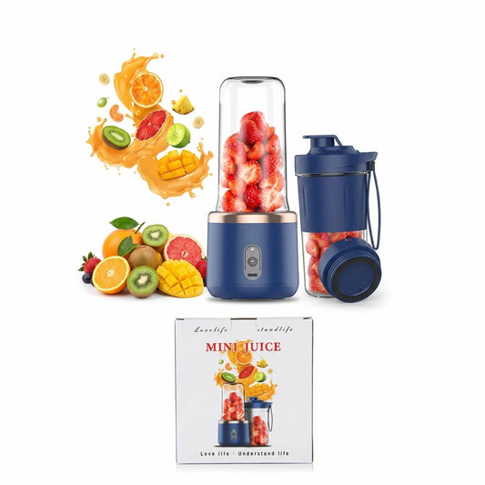 Portable Mini Juice Blender – USB Rechargeable Personal Smoothie & Fruit Juicer Bottle (380ml)
