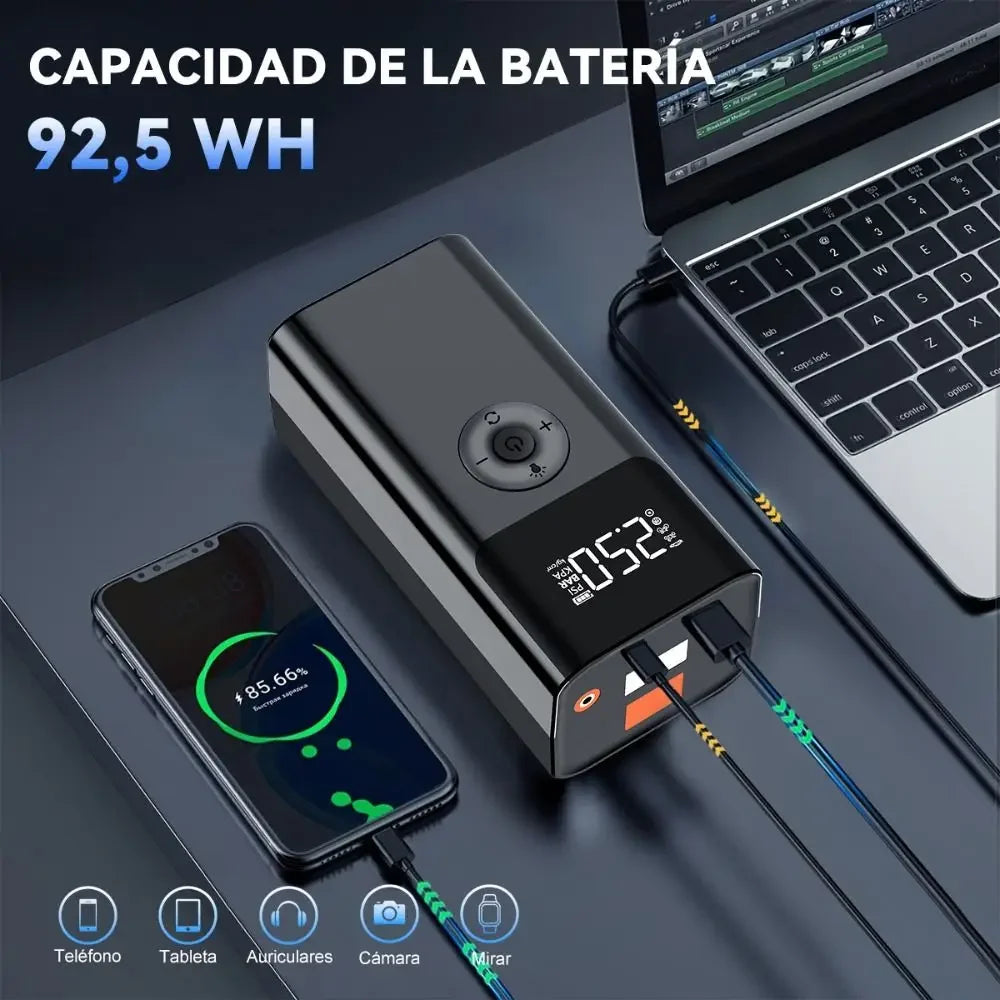 TCYATO Car emergency start power supply, vehicle-mounted inflation integrated machine, multi-functional starter